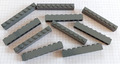 10 Stück Lego 1x8 brick 3008 dark bluish gray / Basisstein, neu dunkelgrau