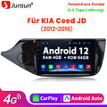 64GB Android 12 GPS Navi Autoradio DAB Carplay BT WIFI Für Kia Ceed JD 2012-2016