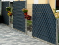 PVC Sichtschutz Streifen Rolle 35m Blende Folie Doppelstabmatten Garten Zaun Neu