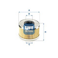 Kraftstofffilter Filtereinsatz 26.686.00 UFI für OPEL RENAULT DACIA