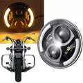 7 Zoll LED Projektor Haupt HI LO DRL Scheinwerfer Für Harley Motorrad E-Geprüft！