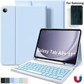 Beleuchtet Tastatur Maus mit Schutzhülle für Samsung Galaxy Tab A9 Plus Tablet