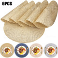 6er Set Rund Tischsets Platzset Platzdeckchen Tischmatte Platzmatte abwaschbar