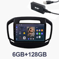 8 Core 6+128GB Autoradio Navi GPS Carplay Android 13 für Opel Insignia 2007-2017