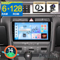 DAB+Android 14 6+128G Autoradio Navi Carplay Kam für Audi A6 S6 RS6 C5 1997-2004