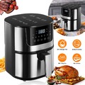 XXL Heißluftfritteuse 7L Fritteusen Friteuse Heißluft Air Fryer 2400W ohne Öl DE