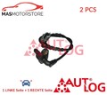 ABS SENSOR DREHZAHLFÜHLER PAAR HINTEN AUTLOG AS4510 2PCS I NEU OE QUALITÄT