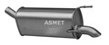 ASMET 05.232 Endschalldämpfer für OPEL ZAFIRA B (A05) Auspuff