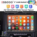 Carplay Für VW GOLF 5 6 Plus Touran Caddy T5 Android 14 Autoradio Navi RDS 4+64G
