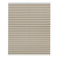 Plissee Klemmfix, ohne Bohren, verspannt, blickdicht - Beige