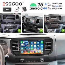 4+64G Carplay Für Citroen Jumpy Peugeot Expert Android15 Autoradio GPS NAVI DAB+
