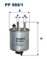 Kraftstofffilter FILTRON PP 988/1 für RENAULT TWINGO II (CN0) LAGUNA III (BT0/1)