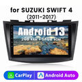 Für Suzuki Swift IV FZ 2011-2017 CarPlay Autoradio GPS Navi 2+64GB Android 13 
