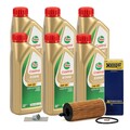 6L CASTROL EDGE 5W-30 M LL-04 HENGST Ölfilter für BMW 1er 3er 5er X3 X5 B47 B48