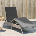 Sonnenliege Gartenliege Balkonliege Campingliege Liege mit Auflage Poly Rattan