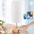 LED Tischlampe Touch Dimmbar mit USB Ladefunktion,Nachttischlampe E27 Nachtlicht