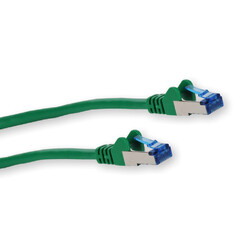 5 Stück Patchkabel, Cat 6A Standard, S-FTP, PIMF, 500 MHz, Länge 2,00m, Grün