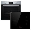 HERDSET autark Bosch Einbau-Backofen + FLEX Kochfeld INDUKTION 60cm Backofenset