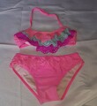 Wunderschönes rosa YOUNG DIMENSIONS BIKINI OBERTEIL UNTERTEIL SET ALTER 7 8 JAHRE (TV)
