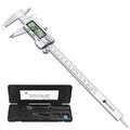 8" Digitaler Messschieber 0-200mm Edelstahl Schieblehre Messlehre LCD Display