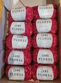 Konvulet Wollpaket Lang Yarns Flores - Baumwolle-Effektgarn, 500 g in Rot 0060