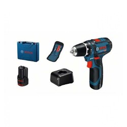 Bosch Akku-Bohrschrauber Aktionsset GSR 12V-15 (2x2.0Ah; GAL 12V-20; 10AC;CC)