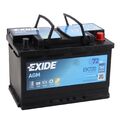 EXIDE EK720 AGM START-STOP Autobatterie Batterie Starterbatterie 12V 72Ah EN760A