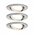 Paulmann Einbauleuchte LED Coin Nova rund 6,5W Eisen 3er-Set schwenkbar