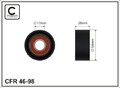 CAFFARO 46-98 Umlenk-/Führungsrolle, Keilrippenriemen für CHRYSLER,MERCEDES-BENZ