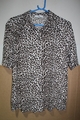 Peter Hahn Damenbluse aus 95% Viskose  Leopard Hemdbluse Gr.44  Damenkleid