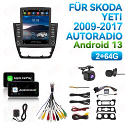 Für Skoda Yeti 2009-2017 Android 13.0 Carplay Autoradio BT GPS Navi DAB+ 2+64GB