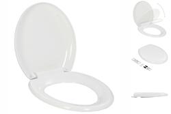 Toilettensitz Mit Absenkautomatik Und Quick-Release-Design Weiß Klobrille