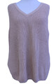 Sheego Damen Pullunder Braun Strickweste Pullover Oberteil Übergröße Shirt