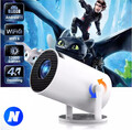 2024 NEU Beamer Projektor 4K UHD WiFi Bluetooth Android TV Heimkino Mini Tragbar