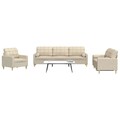 Sofagarnitur Sofa Couch Polstersofa Loungesofa Sessel Wohnzimmer Stoff vidaXL