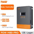 PowMr 80A Solar Laderegler MPPT Controller Photovoltaik 12V 24V 36V 48V M80 Pro