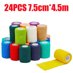 12*Haftbandage 10cm x 4.5m Selbstklebende Fixierbinde Selbsthaftender Verband