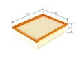 Luftfilter BOSCH F 026 400 556 Filtereinsatz für SEAT AUDI SKODA 8XK 8X1 8XF A1