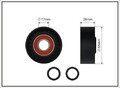 CAFFARO 237-00 Deflection/Guide Pulley, V-ribbed belt for AUDI,PORSCHE,VW