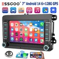 Android14 6+128GB Autoradio Carplay GPS NAVI BT FM Für VW Golf Plus Passat Polo
