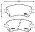 BREMBO Bremsbelagsatz, Scheibenbremse P 83 064 für TOYOTA