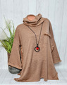 DEVERNOIS Made in France Damen Cape Poncho Gr. L/XL Pullover Tunika Wollmix