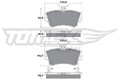 TOMEX Brakes Bremsbelagsatz, Scheibenbremse TX 14-97 für CHRYSLER DODGE