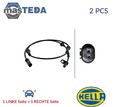6PU 230 048-181 ABS SENSOR DREHZAHLFÜHLER VORNE HELLA 2PCS NEU OE QUALITÄT