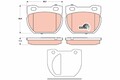 TRW Bremsbelagsatz Scheibenbremse COTEC GDB1666 für DEFENDER L316 LANDROVER L315