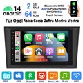 Android 14 Carplay Für Opel Astra H Corsa C/D Vectra C Zafira Autoradio GPS NAVI