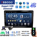 Autoradio 6+128G Android 14 Carplay GPS Navi RDS Bluetooth DAB+ DVR 9 Zoll 2 DIN