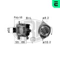 ERA 210222A Lichtmaschine Generator LiMa 110A 14V für RENAULT KANGOO (KC0/1)