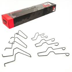 6x Universal Scheinwerfer Edelstahl Klammer Rückholfeder H1 H3 H4 H7 für CITROEN