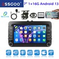 Android 13 Autoradio Carplay GPS Navi MIK Kam Für VW GOLF 5 6 Touran Tiguan Polo